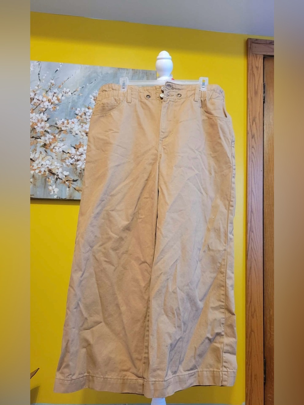 Kensie Wide Leg Pants in Tan